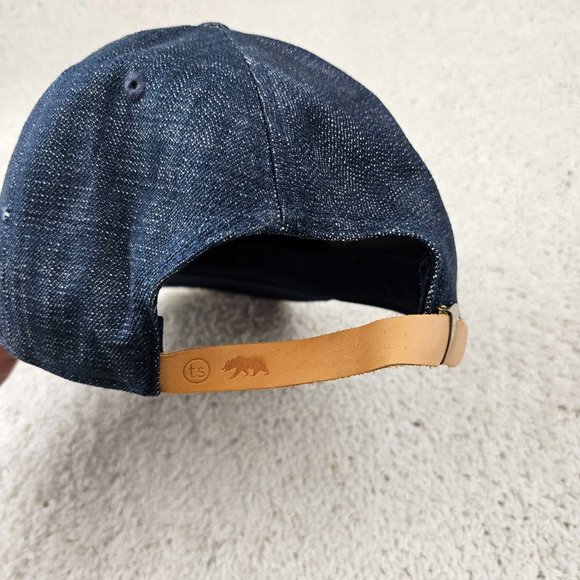 Taylor Stitch Logo Vintage Style Discontinued Hat Denim Snapback Rare Authentic - Picture 5 of 6